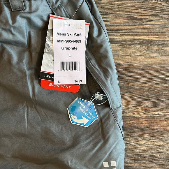 Men’s size Large Swiss Alps Ski Pants. Graphite grey - Picture 2 of 9